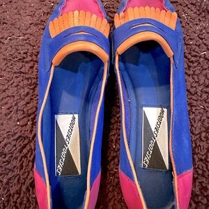 Genuine leather moccasin style shoes.